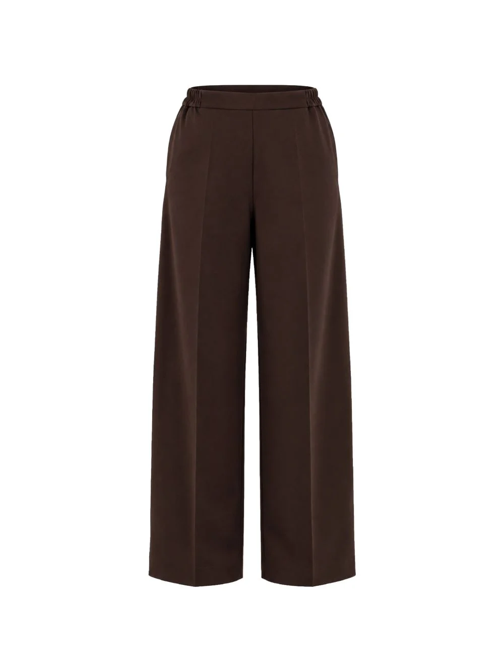elasticated wide-leg trousers - 1