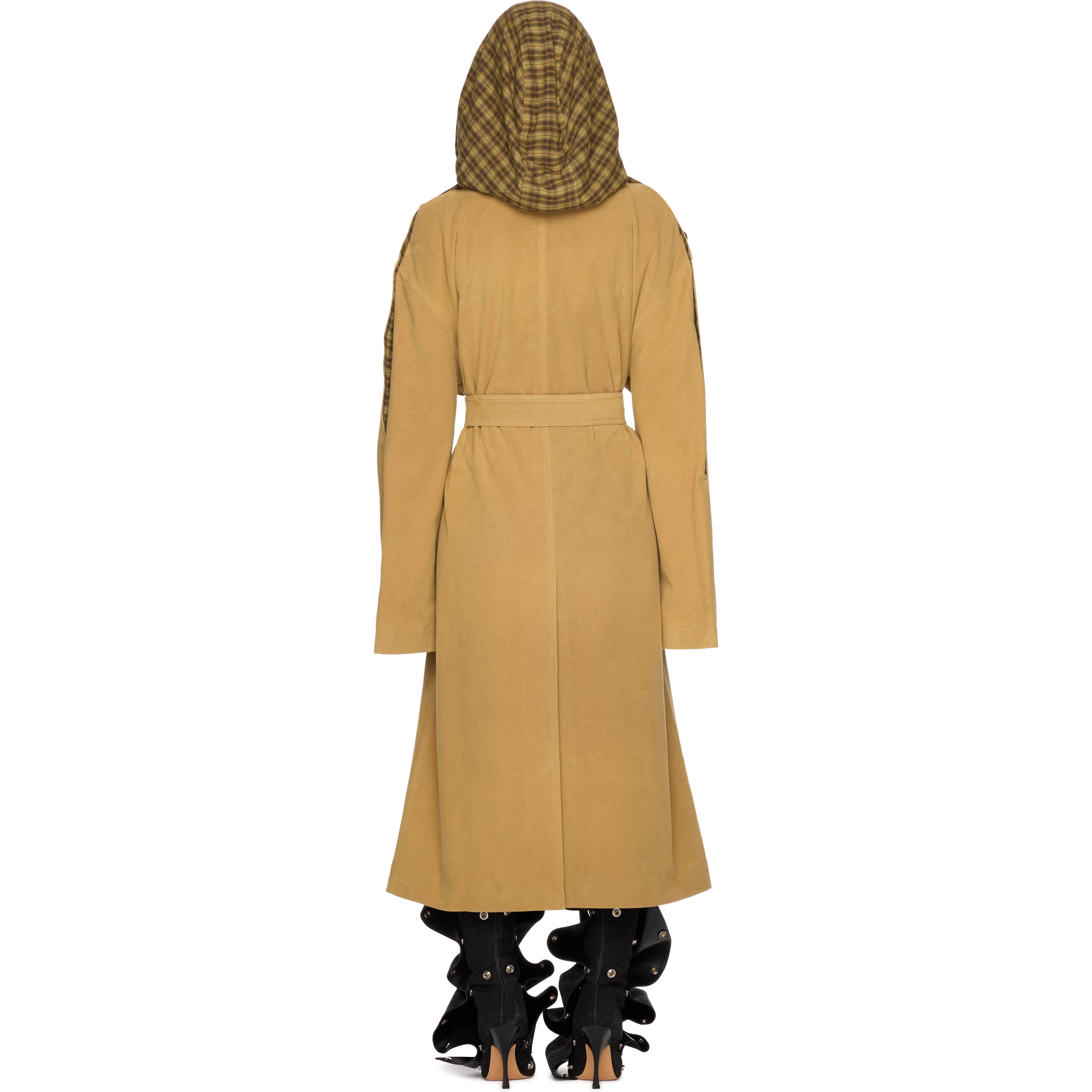 Insert Hood Trench Coat - 3