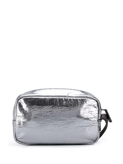 Diesel metallic logo make up bag outlook