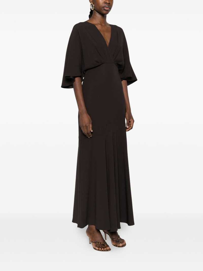 V-neck midi flared dress 3