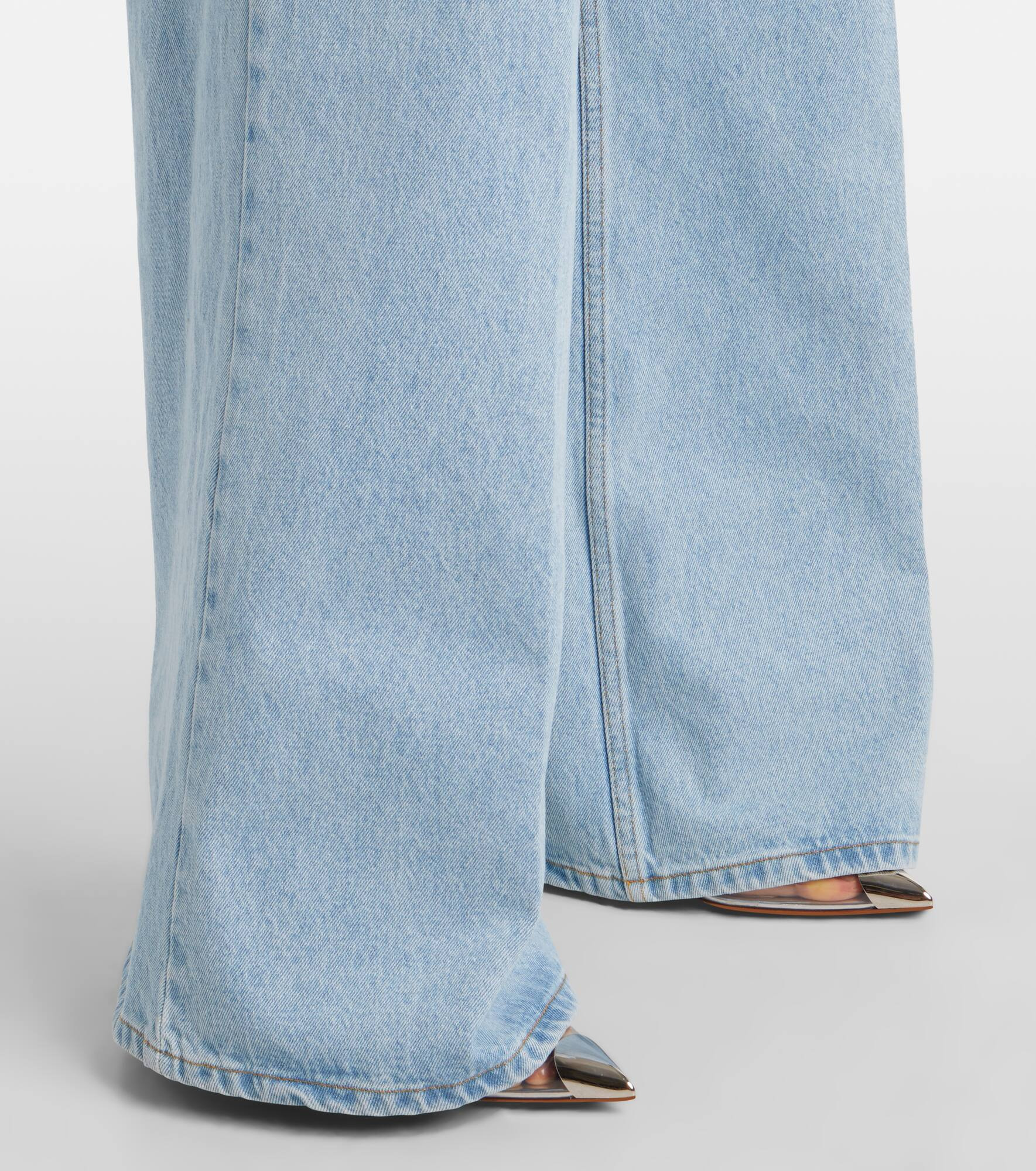 High-rise wide-leg jeans - 5