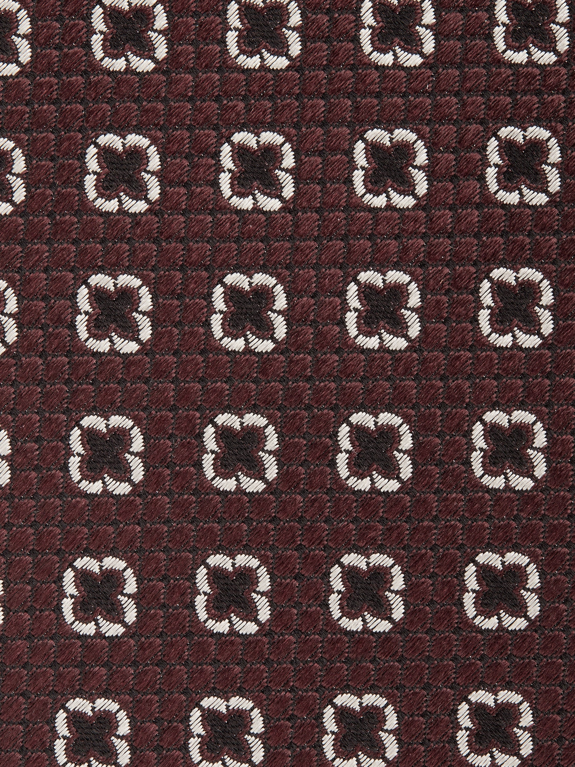 BURGUNDY SILK TIE - 2