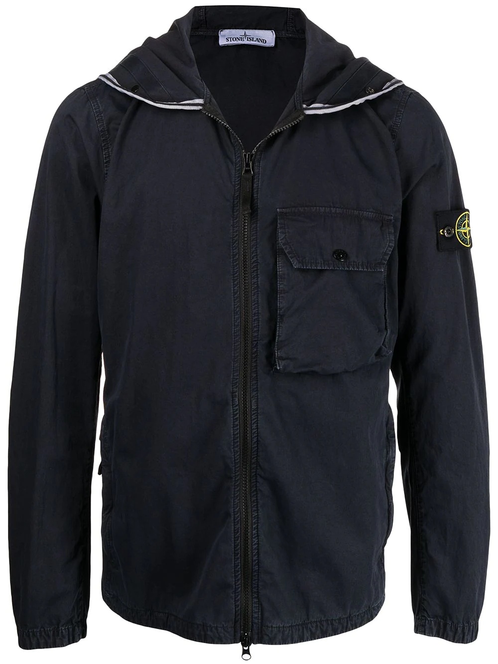 zip-up hooded jacket - 1