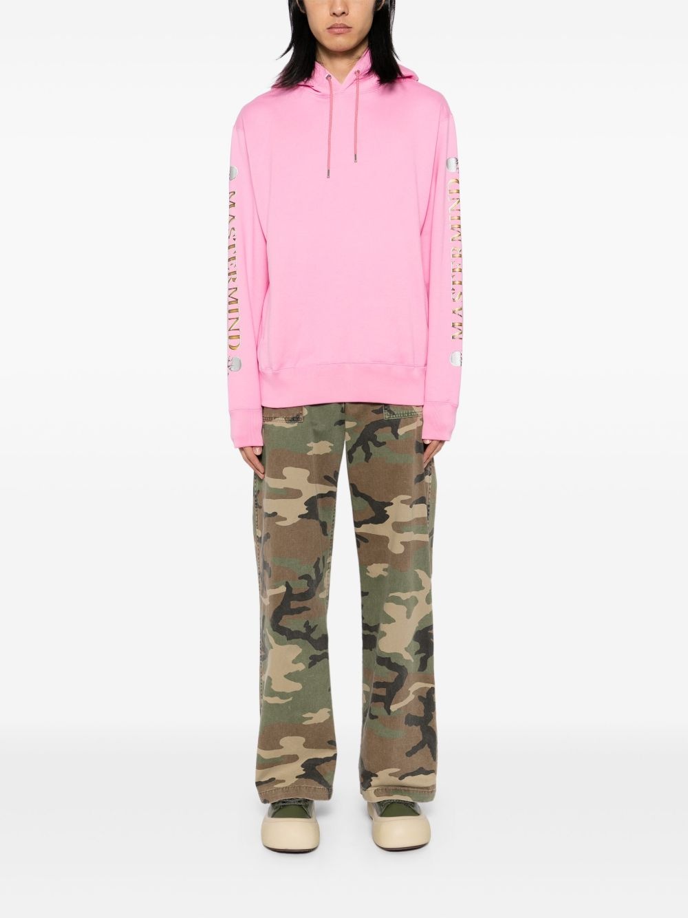 logo print hoodie - 2