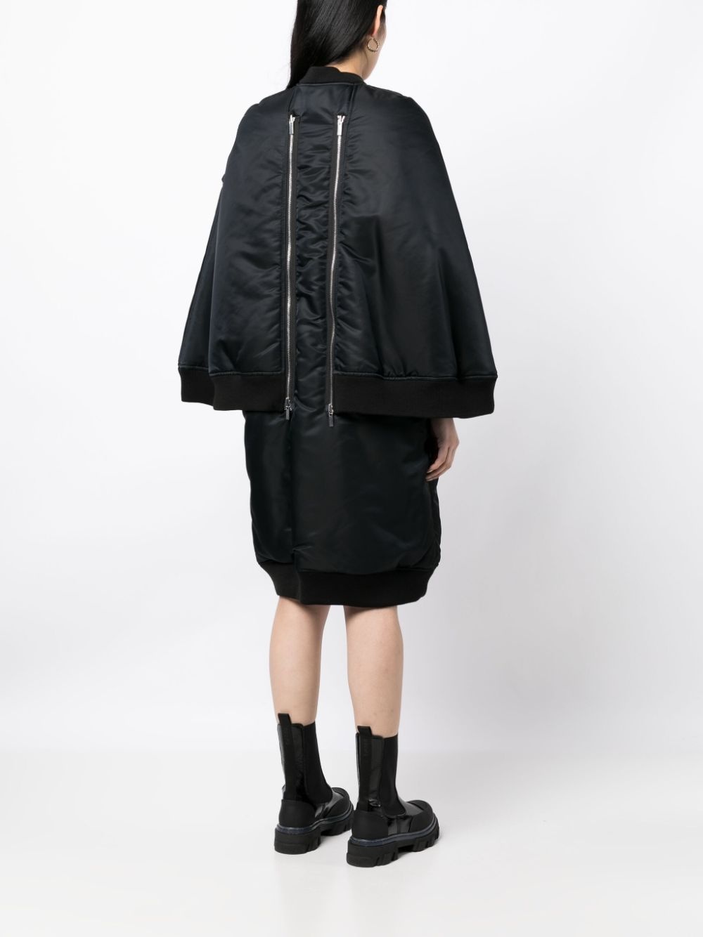 zipped padded coat - 4