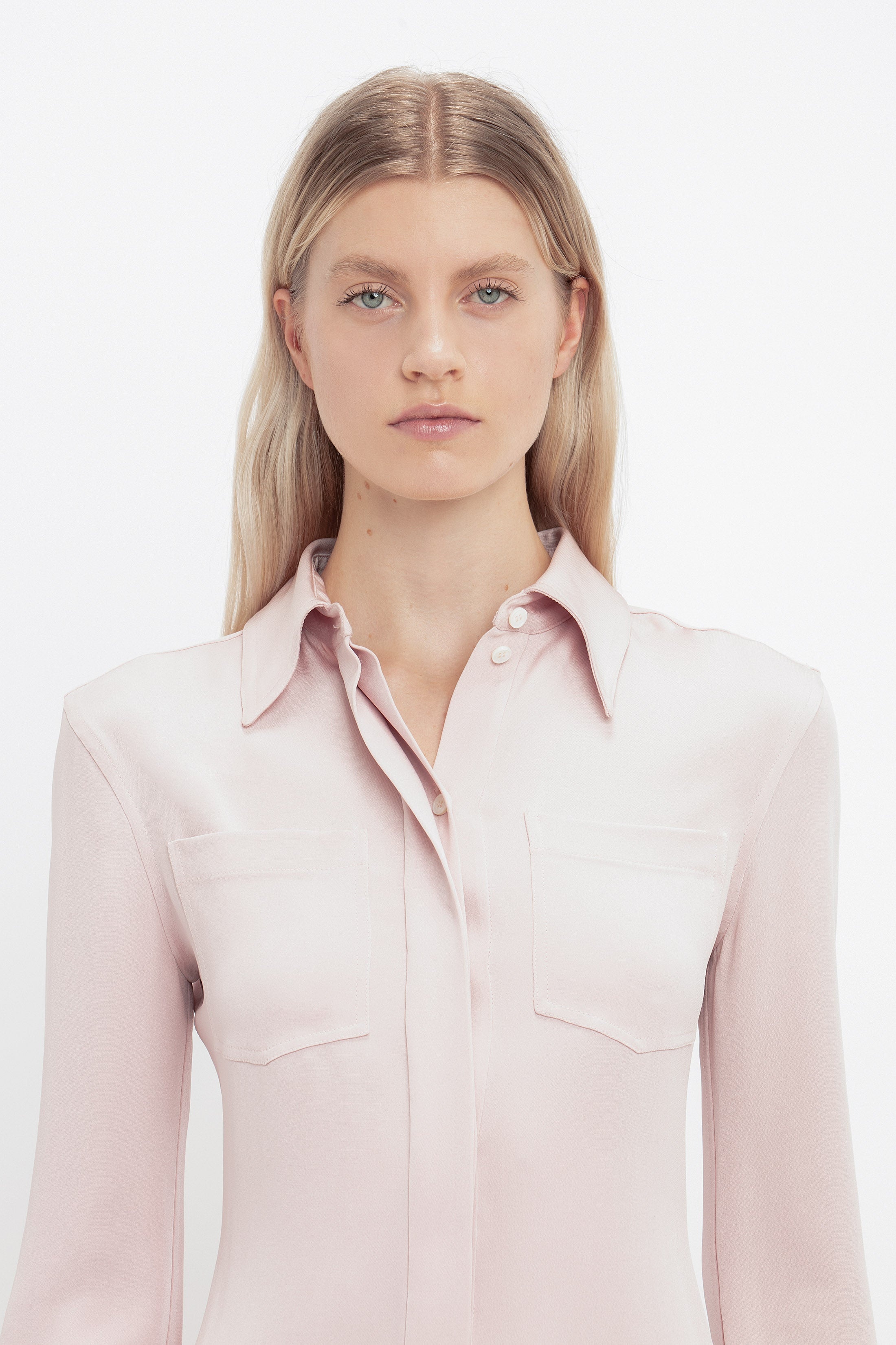 Fitted Shirt In Blush - 5