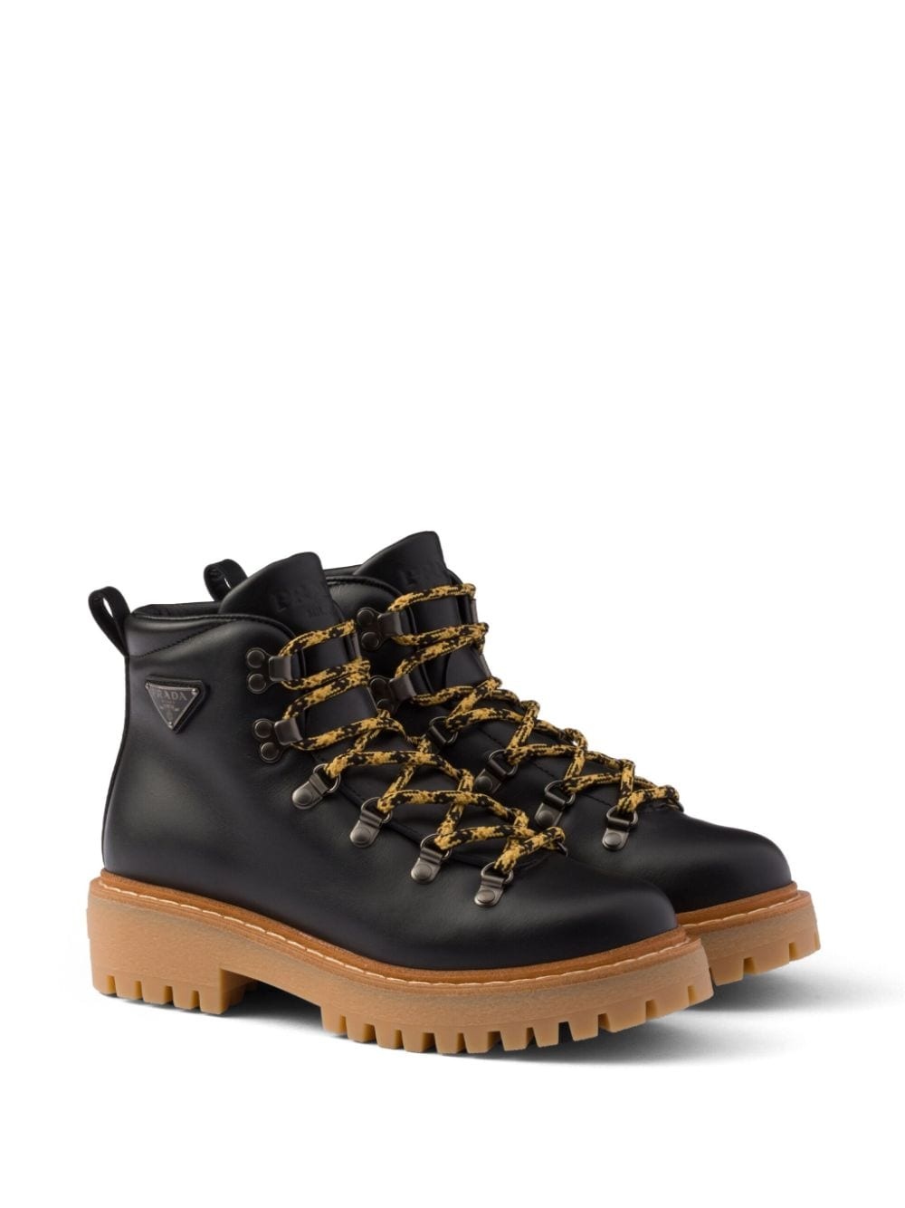 laced leather ankle boots - 2
