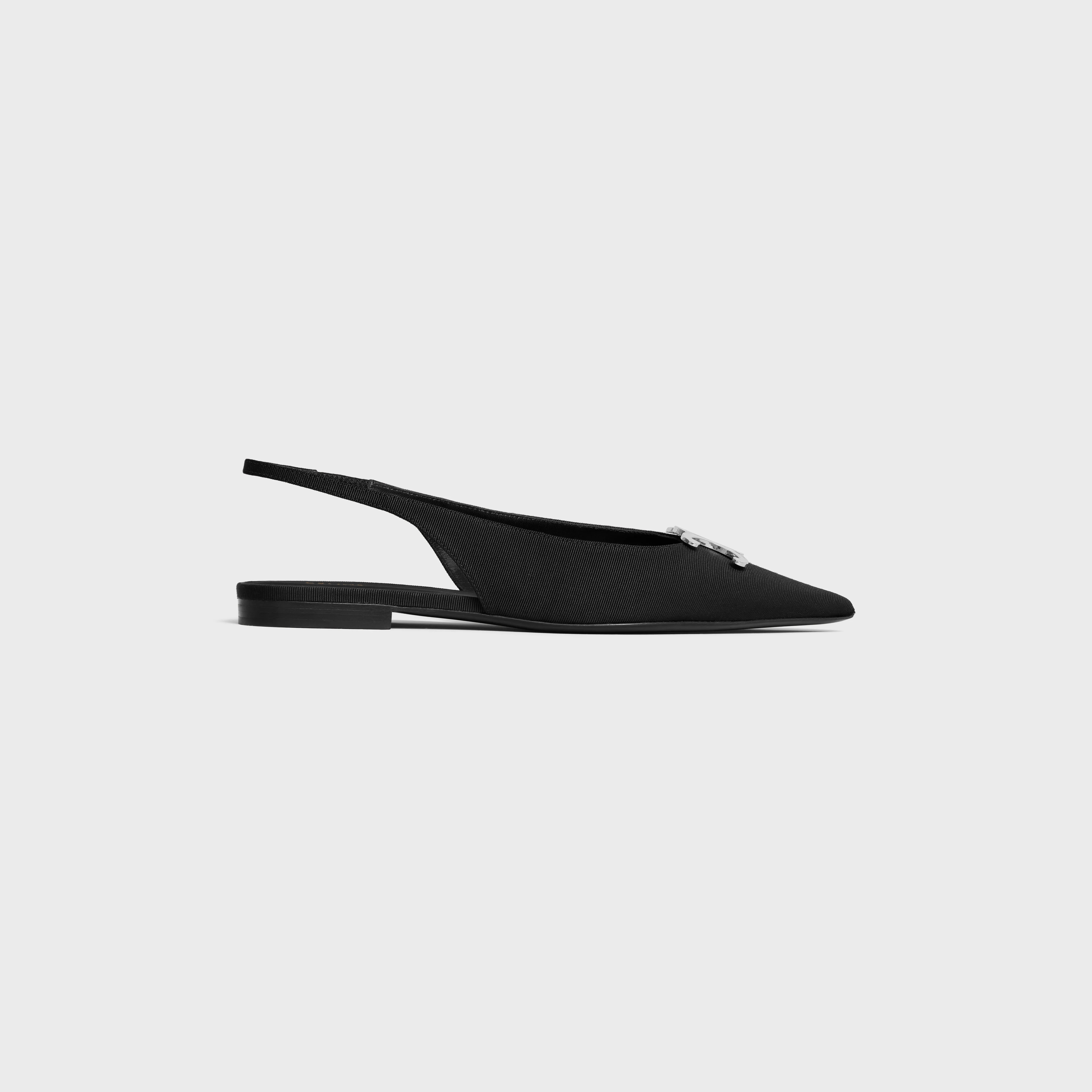 CELINE ALMA TRIOMPHE FLAT SLINGBACK in GROS-GRAIN - 1