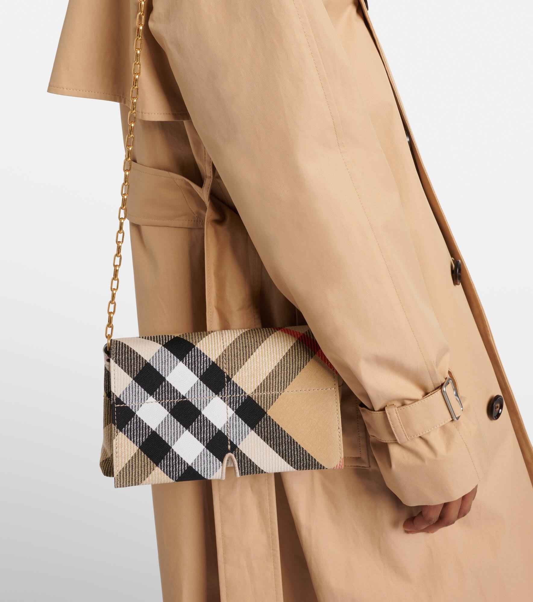 Snip Burberry Check Mini crossbody bag - 2