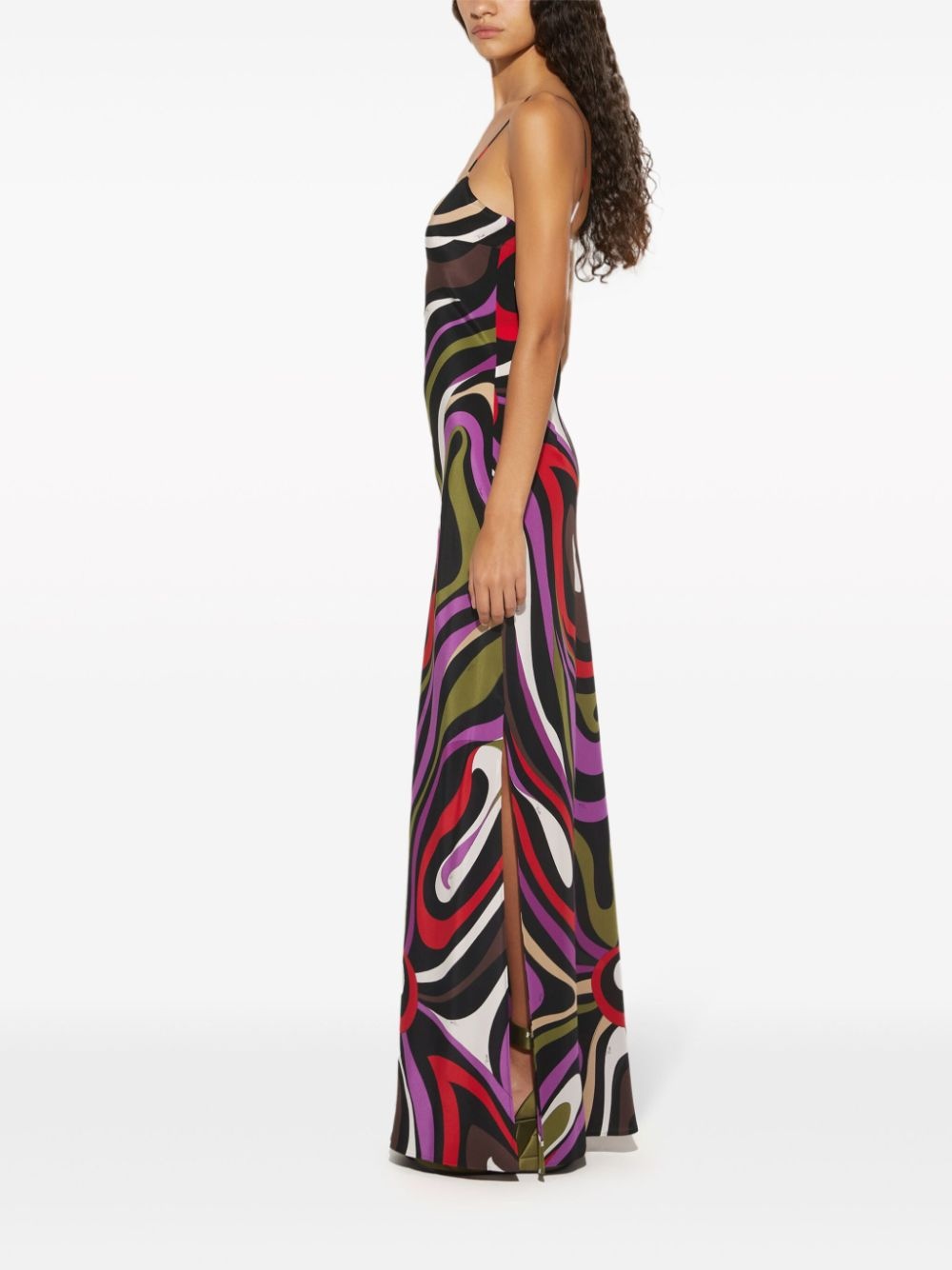 Marmo-print silk maxi dress - 3