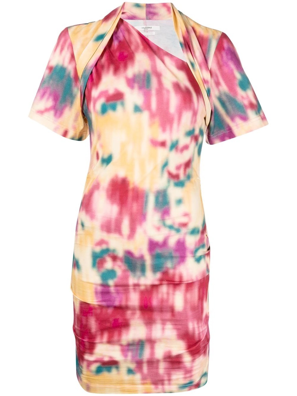 abstract-print bolero mini-dress - 1