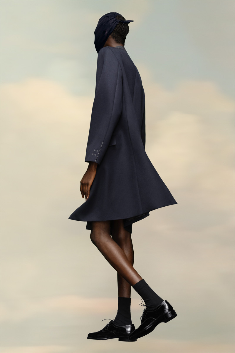 Collarless Wool Coat 3