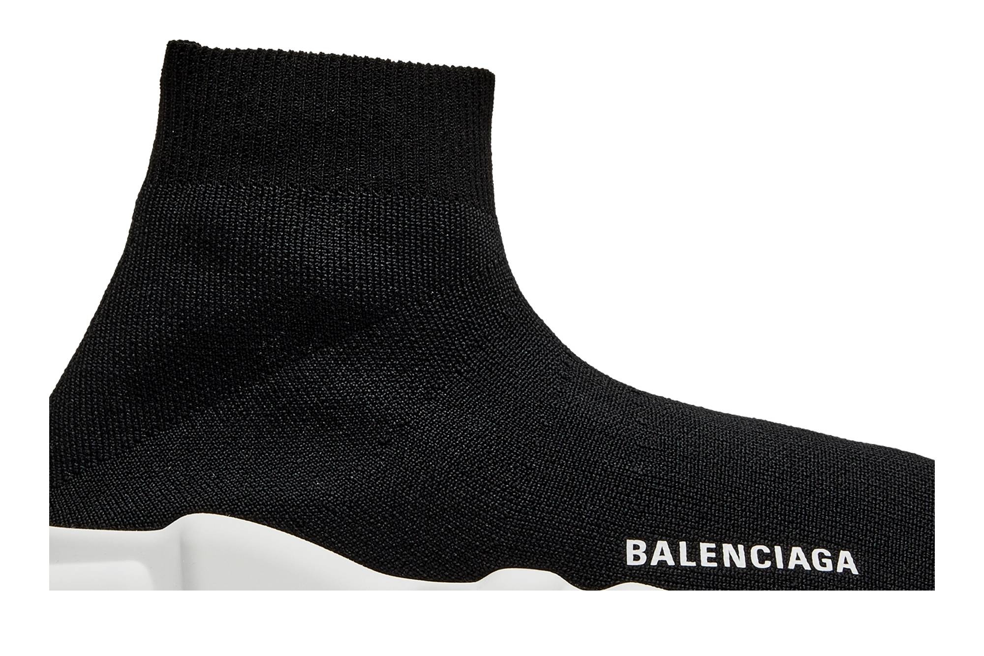Balenciaga Wmns Speed Sneaker 'Black White' - 2
