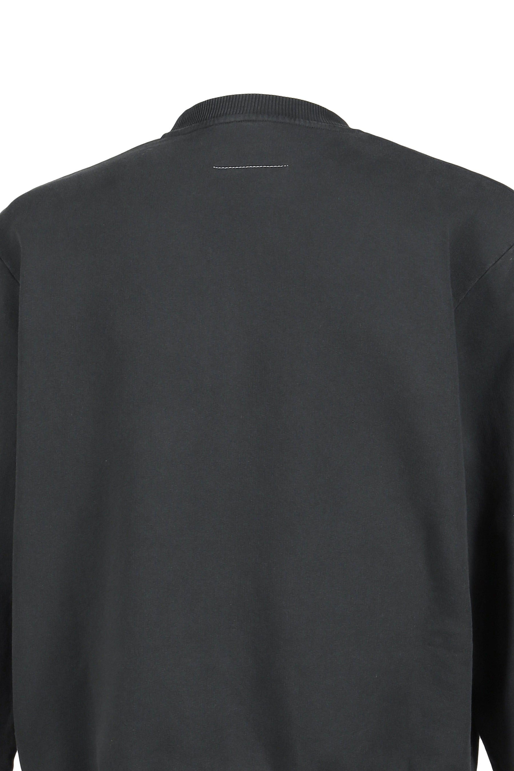 SWEATSHIRT / WASHED BLK - 5