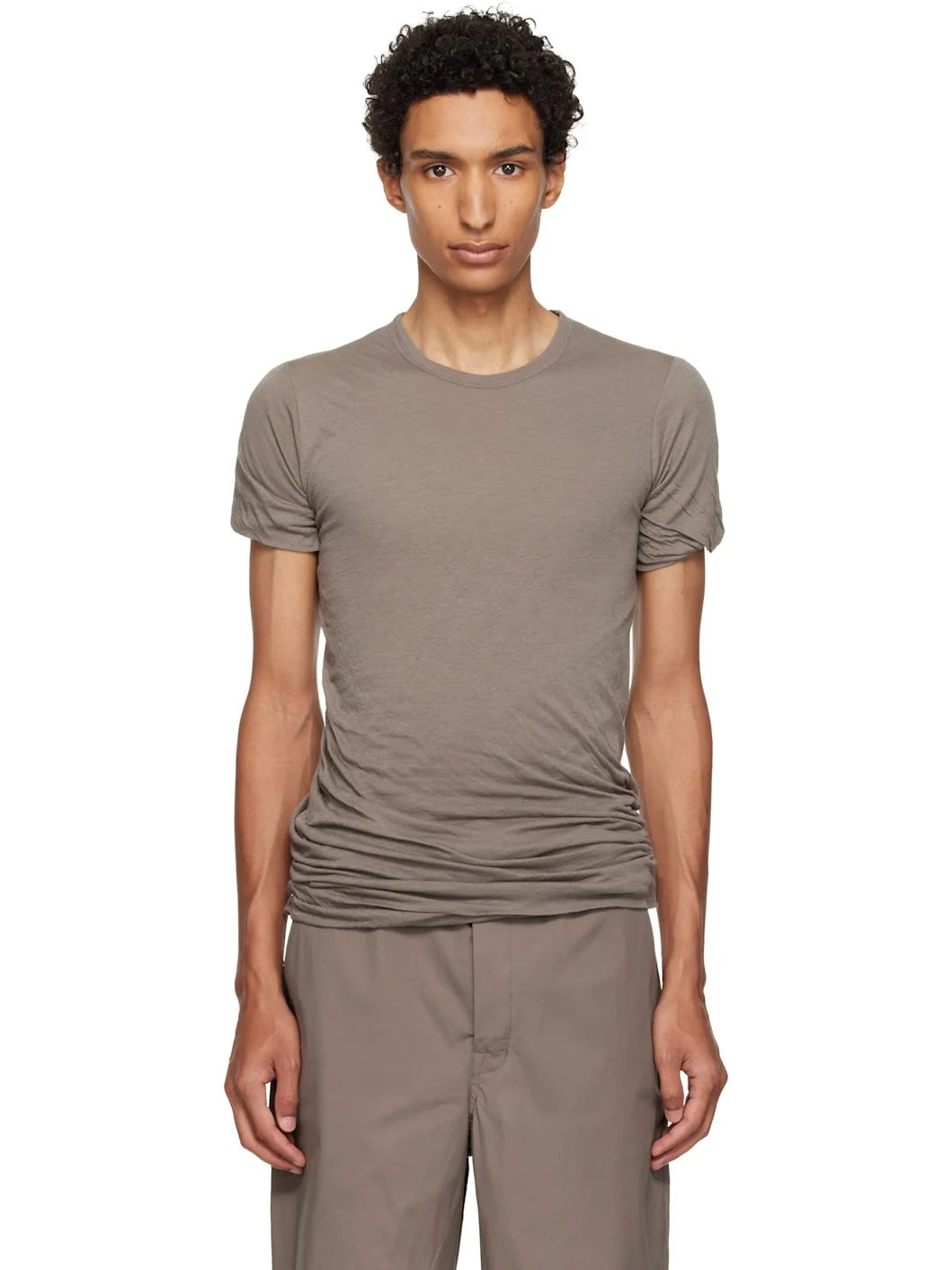 Gray Tower Double S/S T-shirt - 1