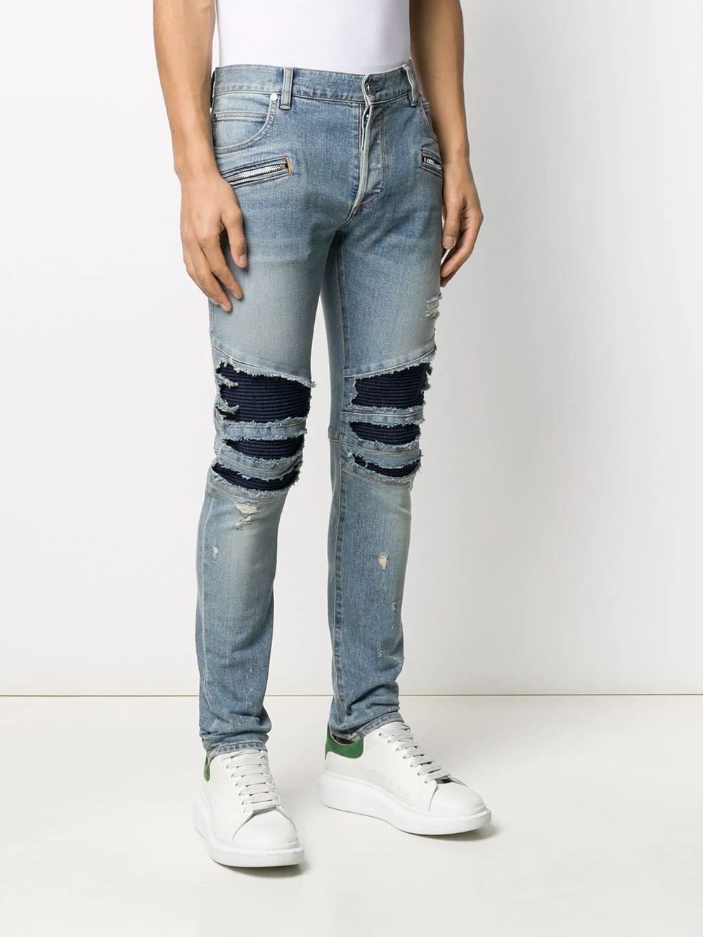 ripped slim-fit jeans - 3