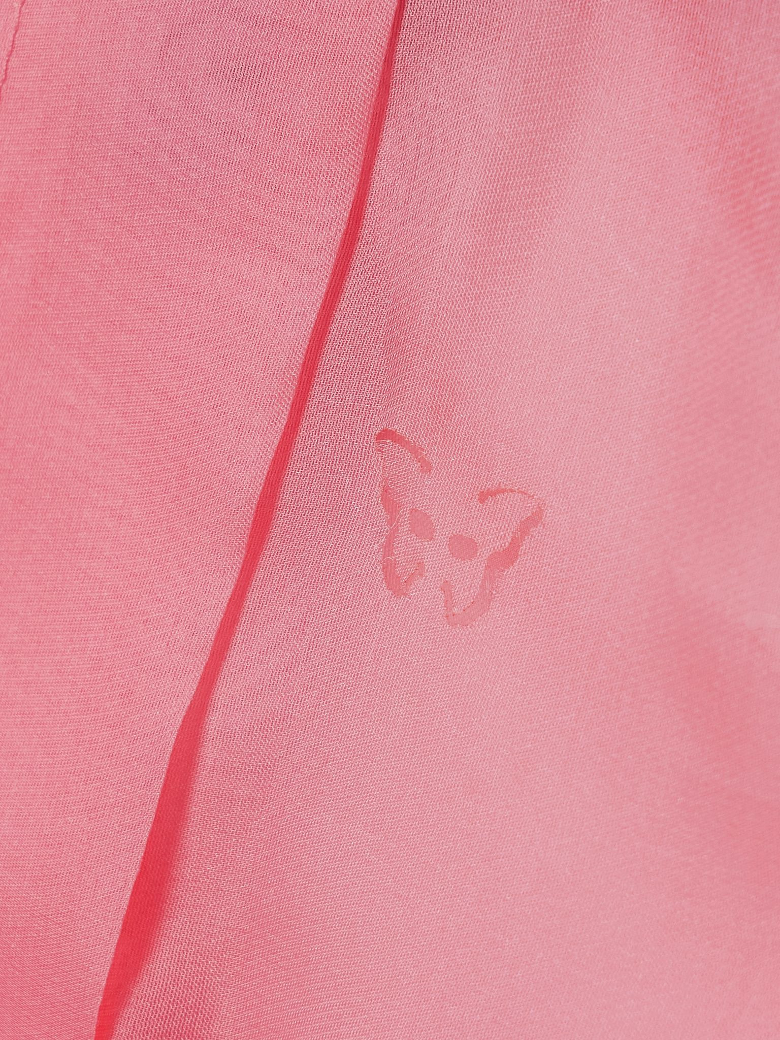 Laser-cut silk-organza shorts Bubblegum - 5