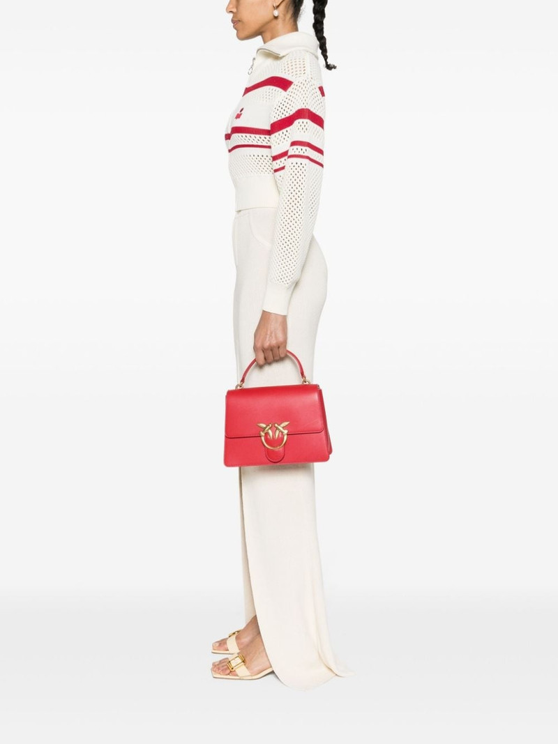 PINKO Love Birds leather tote bag outlook