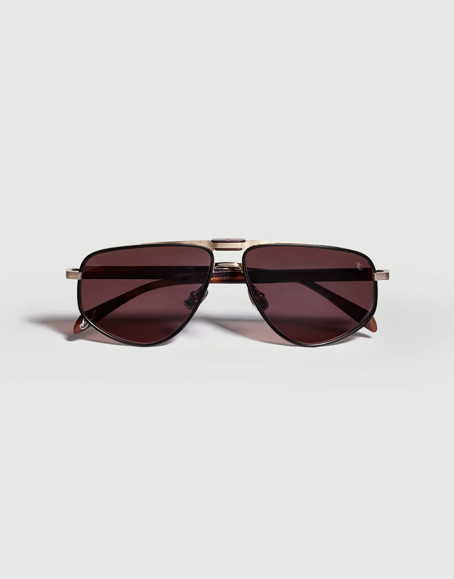 Dike 18k gold-plated titanium sunglasses with polarized lenses - 1