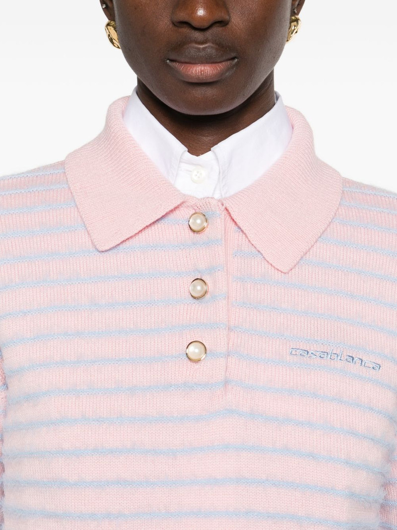 logo-embroidered polo shirt 5