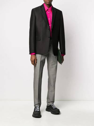 Alexander McQueen satin weave suit trousers outlook