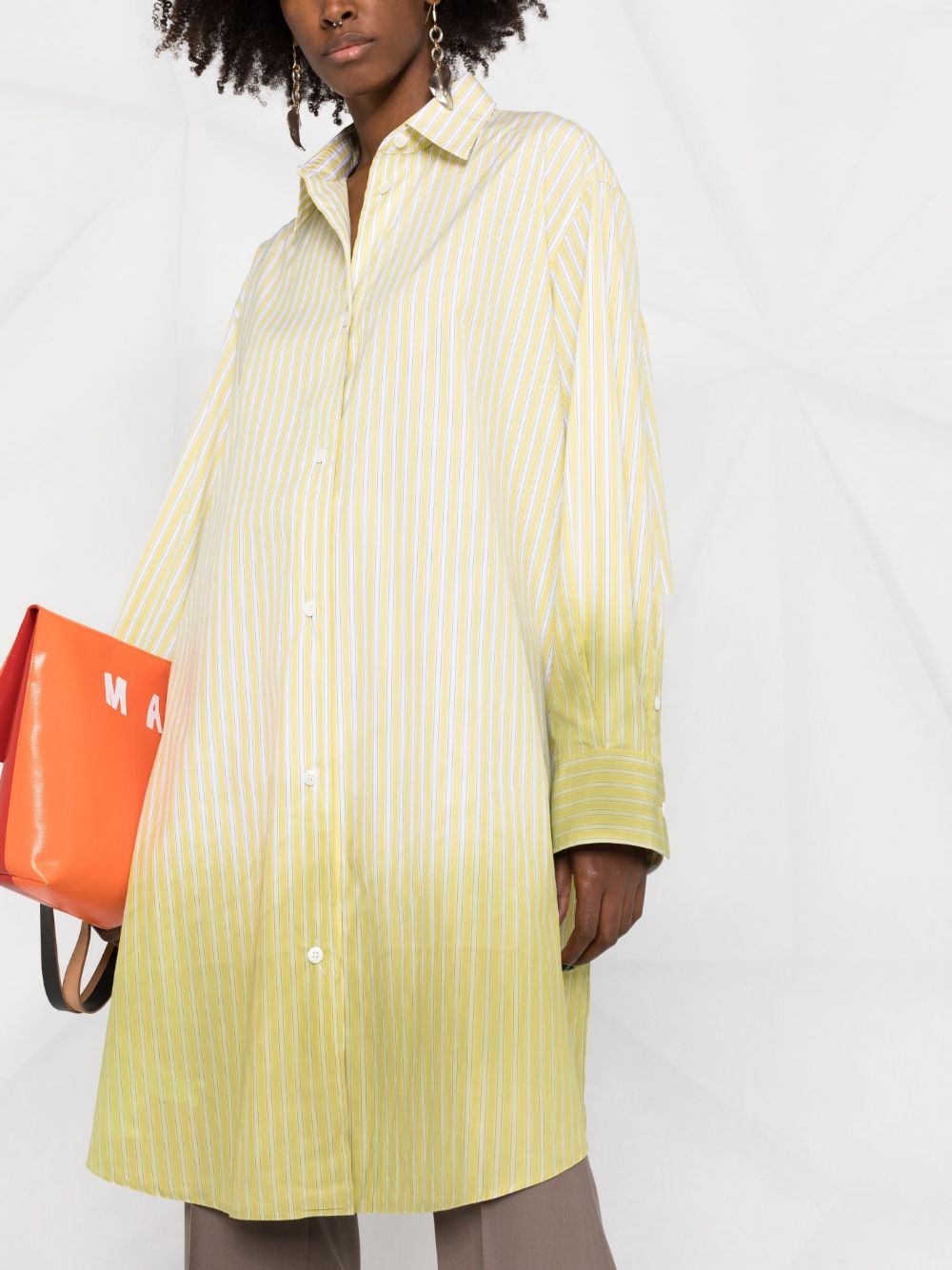 gradient high-low hem shirt - 5