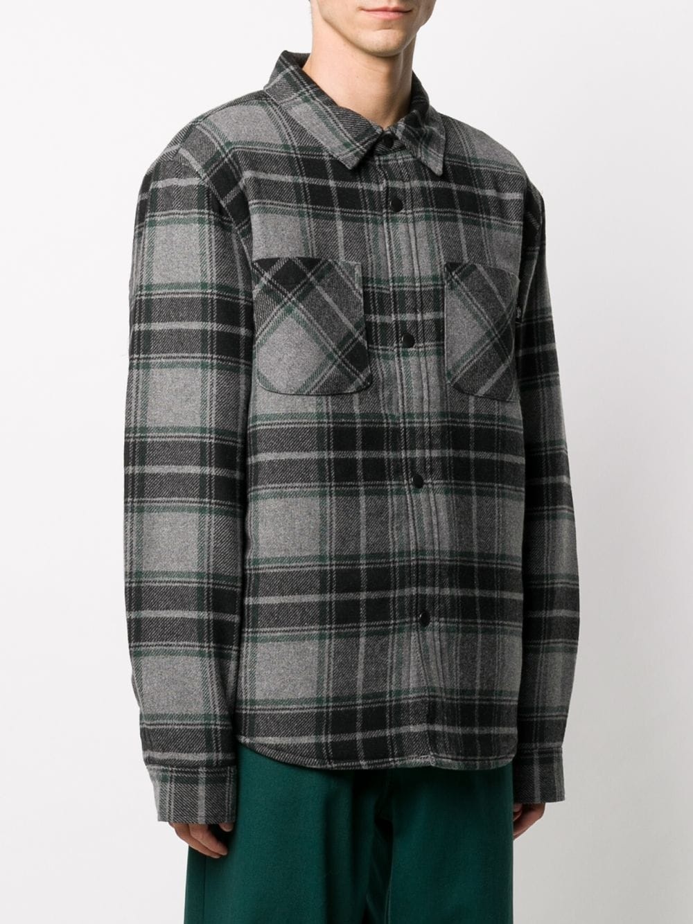 plaid quilted shirt - 3