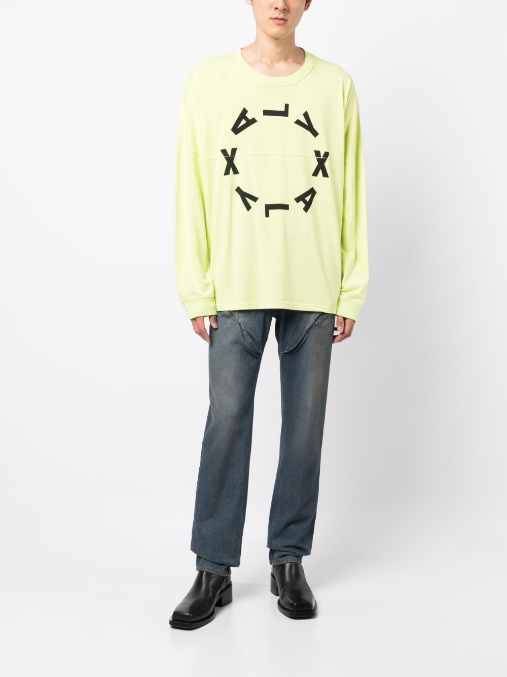 logo-print long-sleeve T-shirt - 2