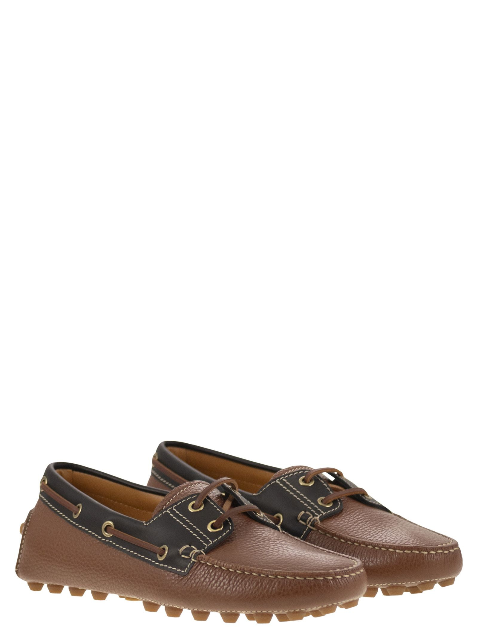 Tod's Women Leather Boat Bubble Grommet - 4