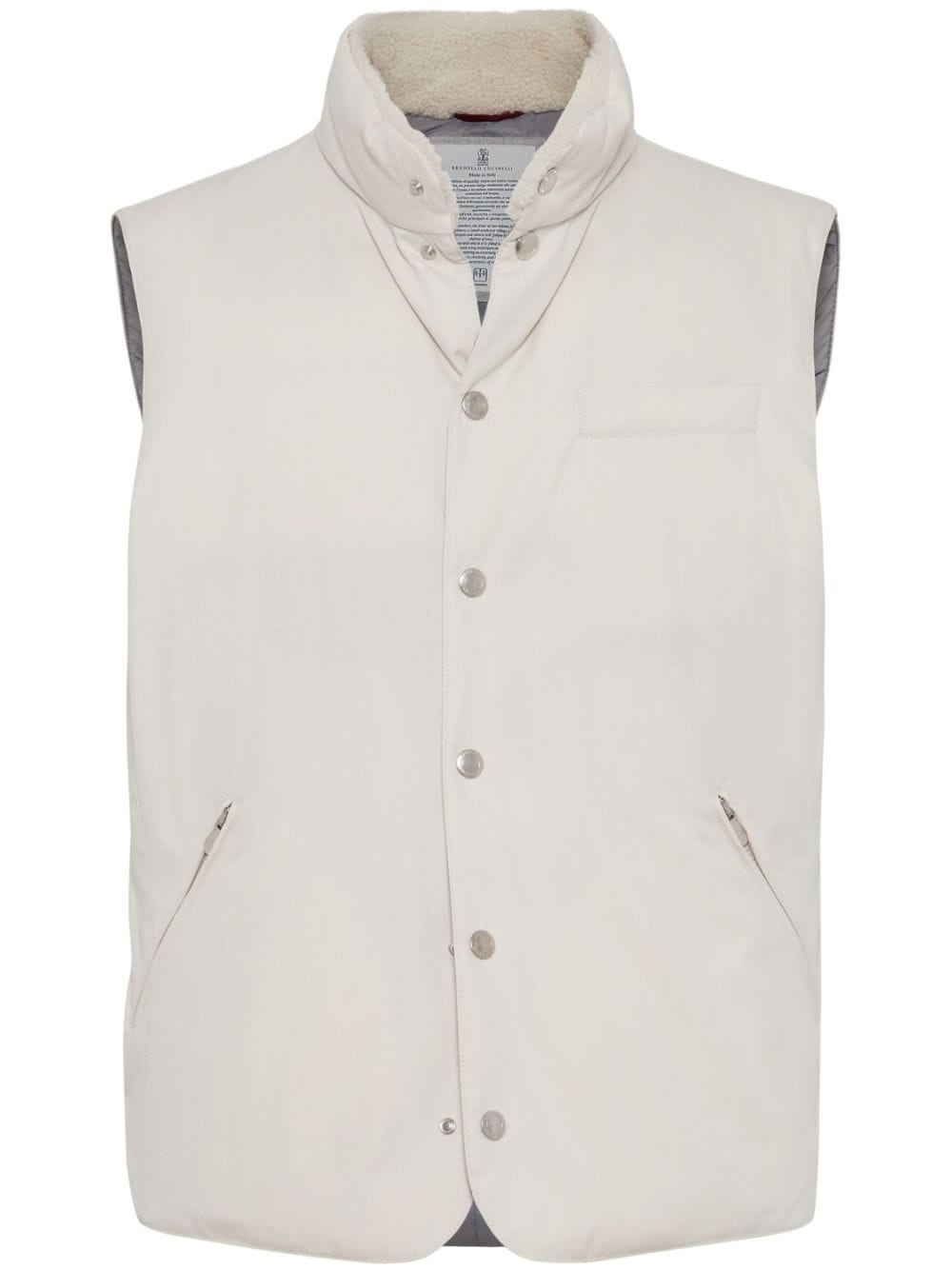 goose-down padded gilet - 1