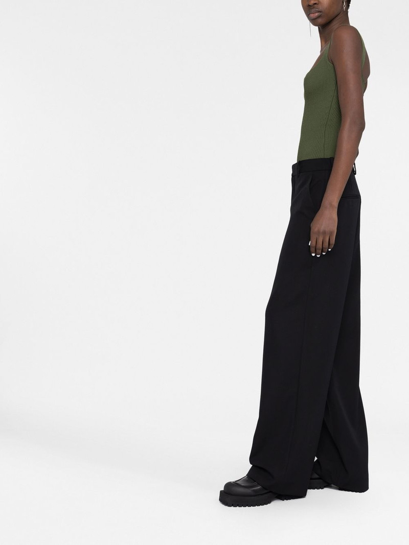 mid-rise wide-leg trousers 4