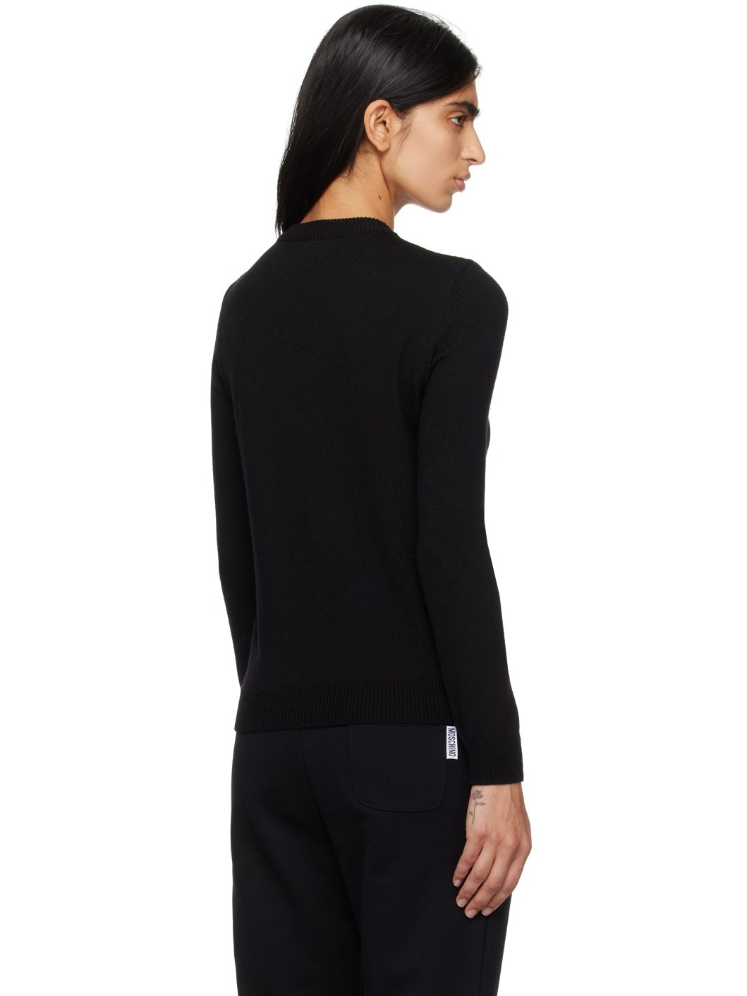 Black Patch Cardigan - 3