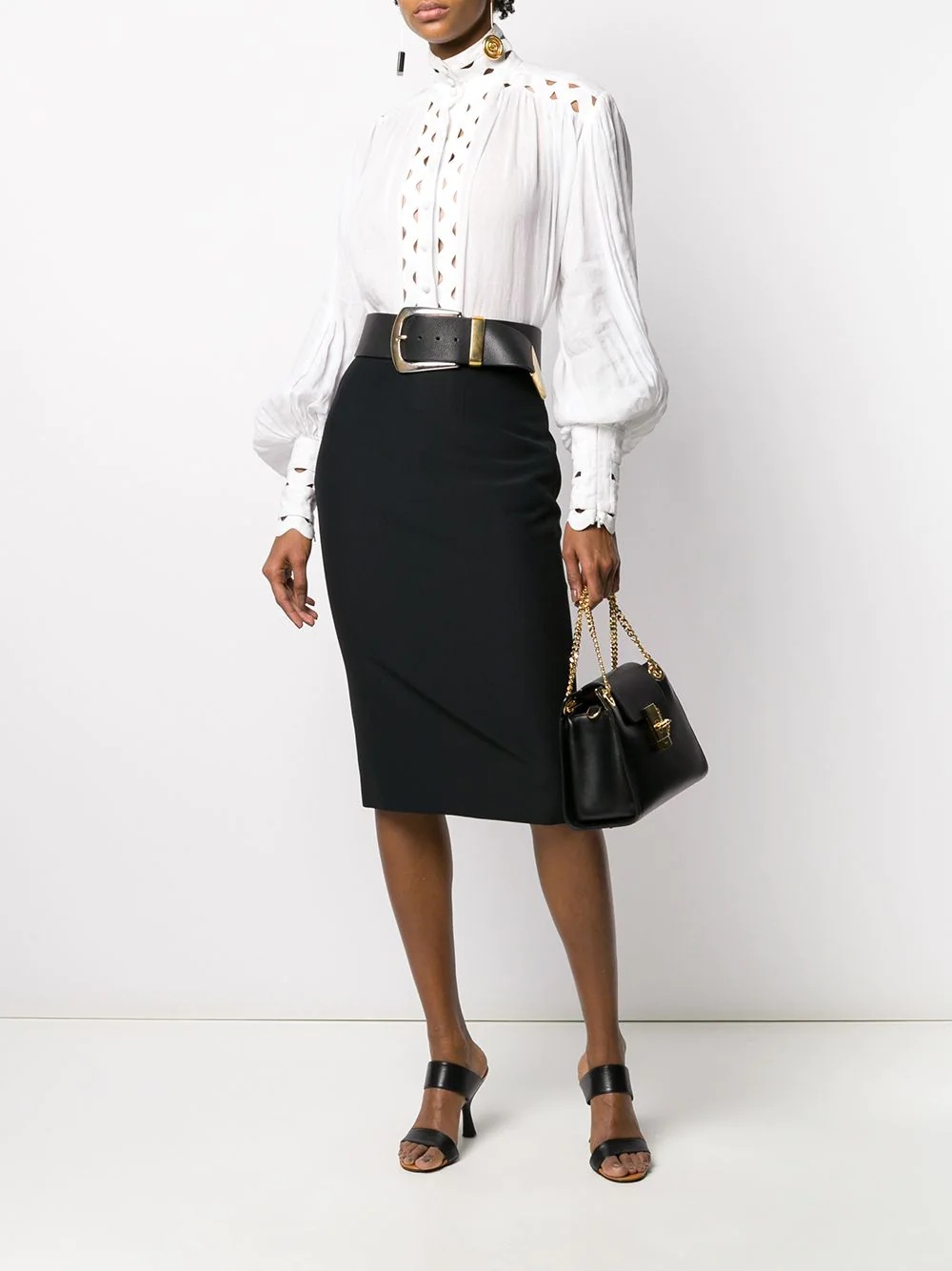 skinny fit pencil skirt - 2