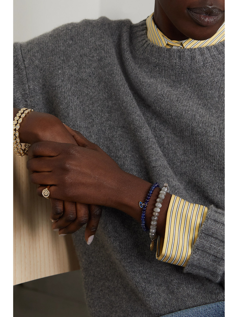 Evil Eye 14-karat Gold, Sapphire And Enamel Bracelet 5