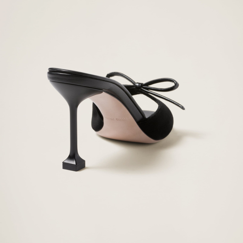 Miu Miu Velvet sandals outlook