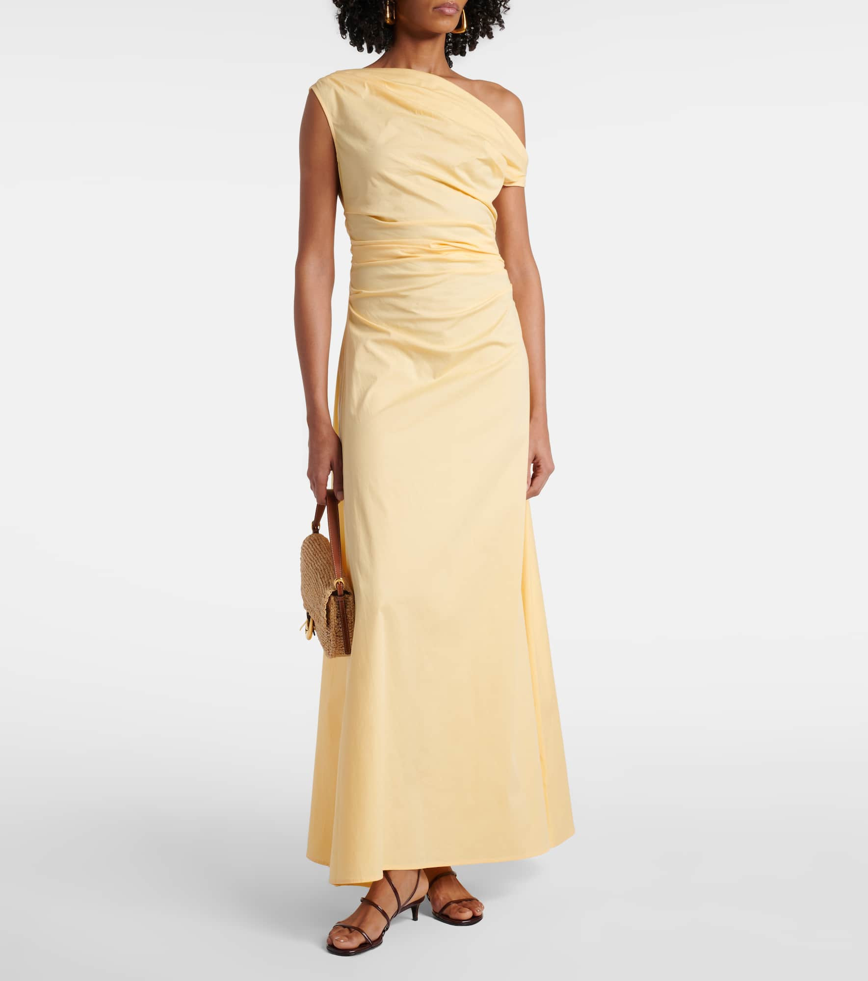 Phare one-shoulder cotton maxi dress - 2