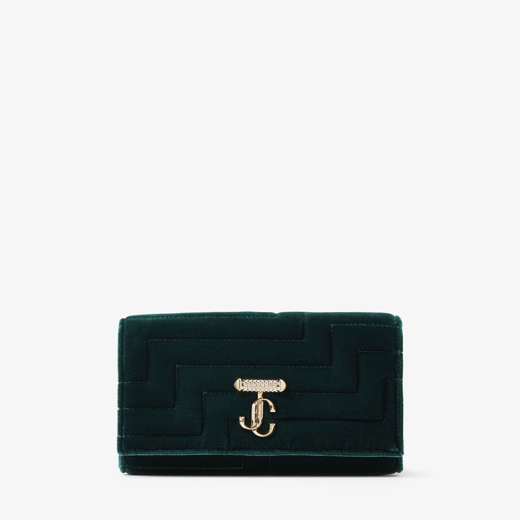 Avenue Wallet with Chain
Dark Green Avenue Velvet Wallet with Chain - 1
