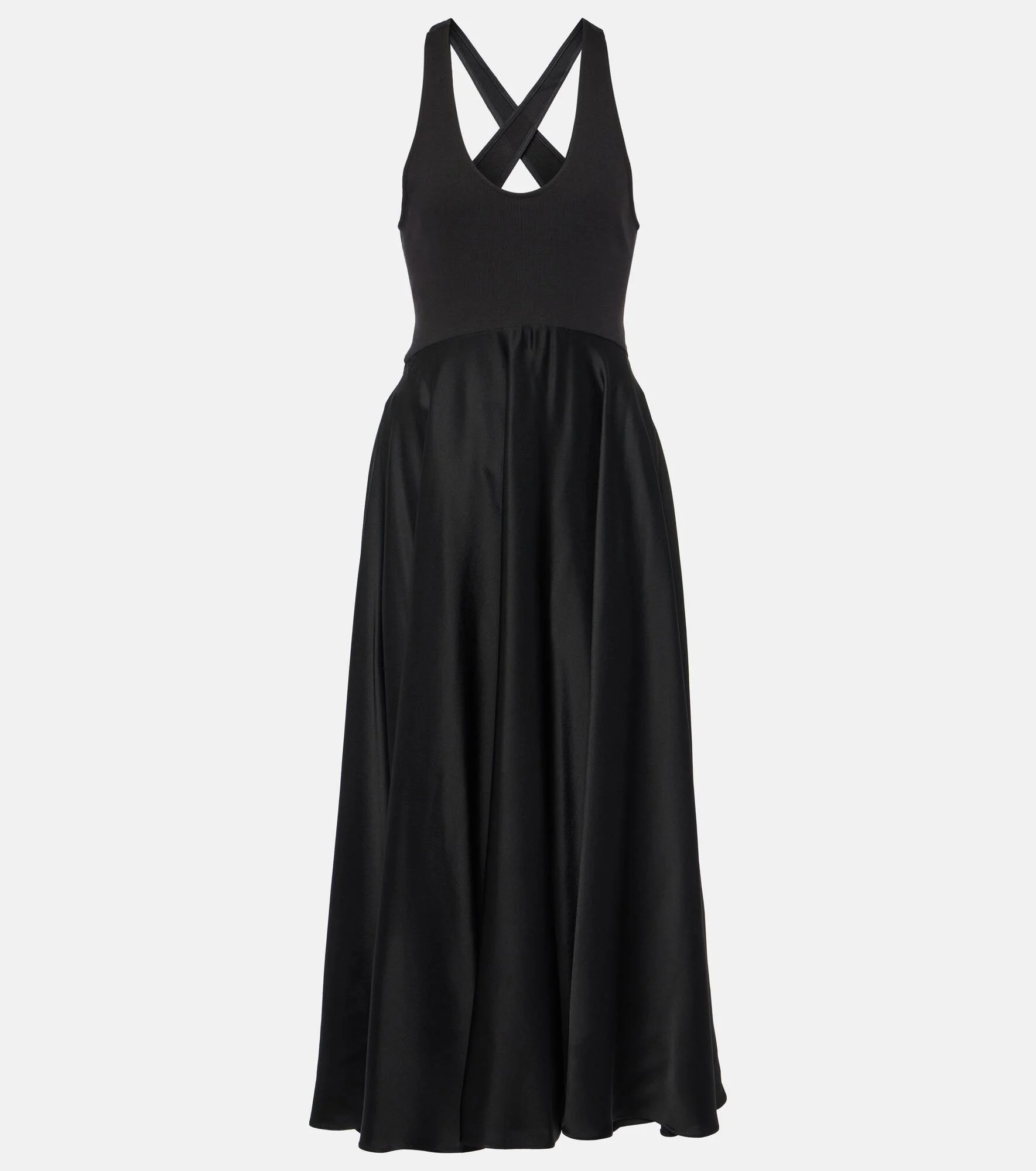 criss-cross flared dress - 1