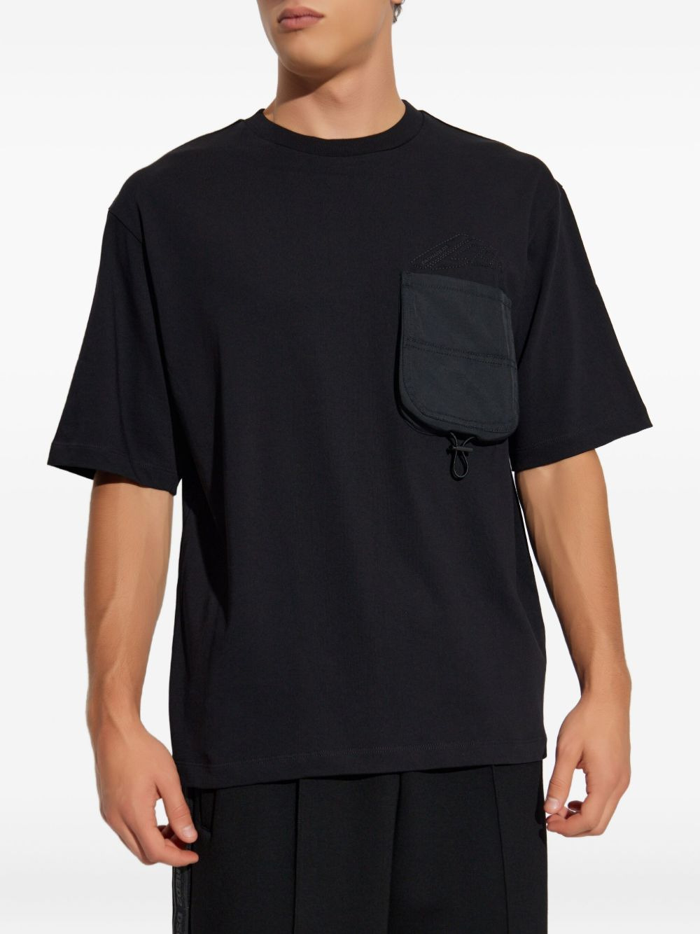 embroidered pocket T-shirt - 3