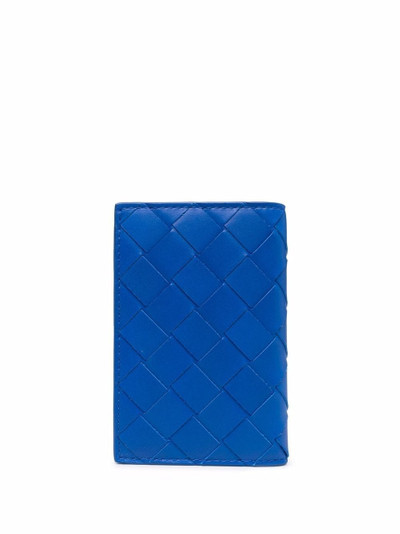 Bottega Veneta interwoven-design folded wallet outlook