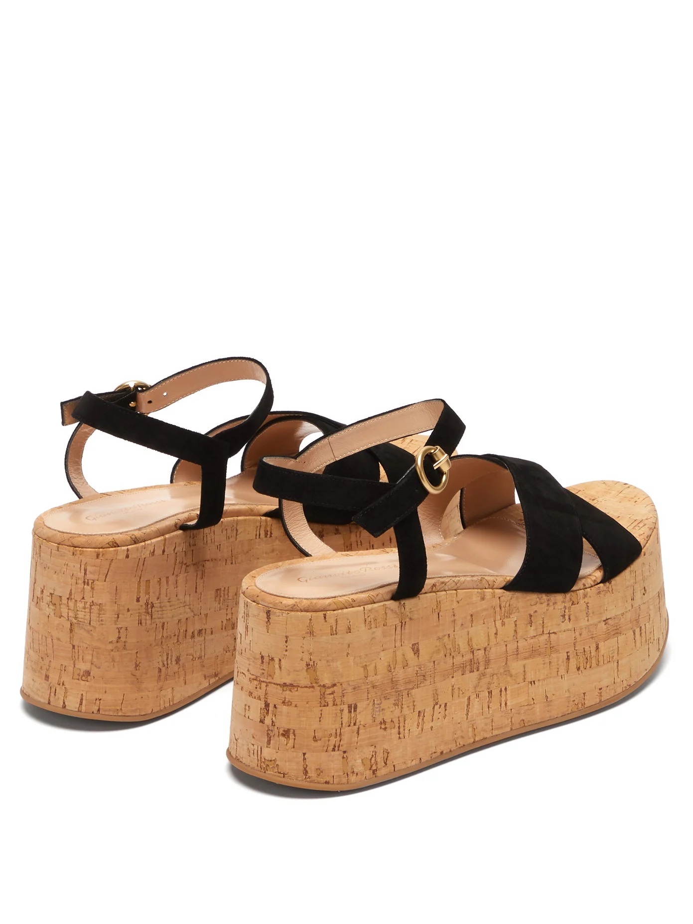 Billie 20 suede wedge sandals - 4