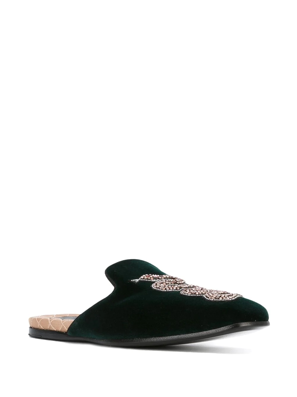 kingsnake embroidered slippers - 2