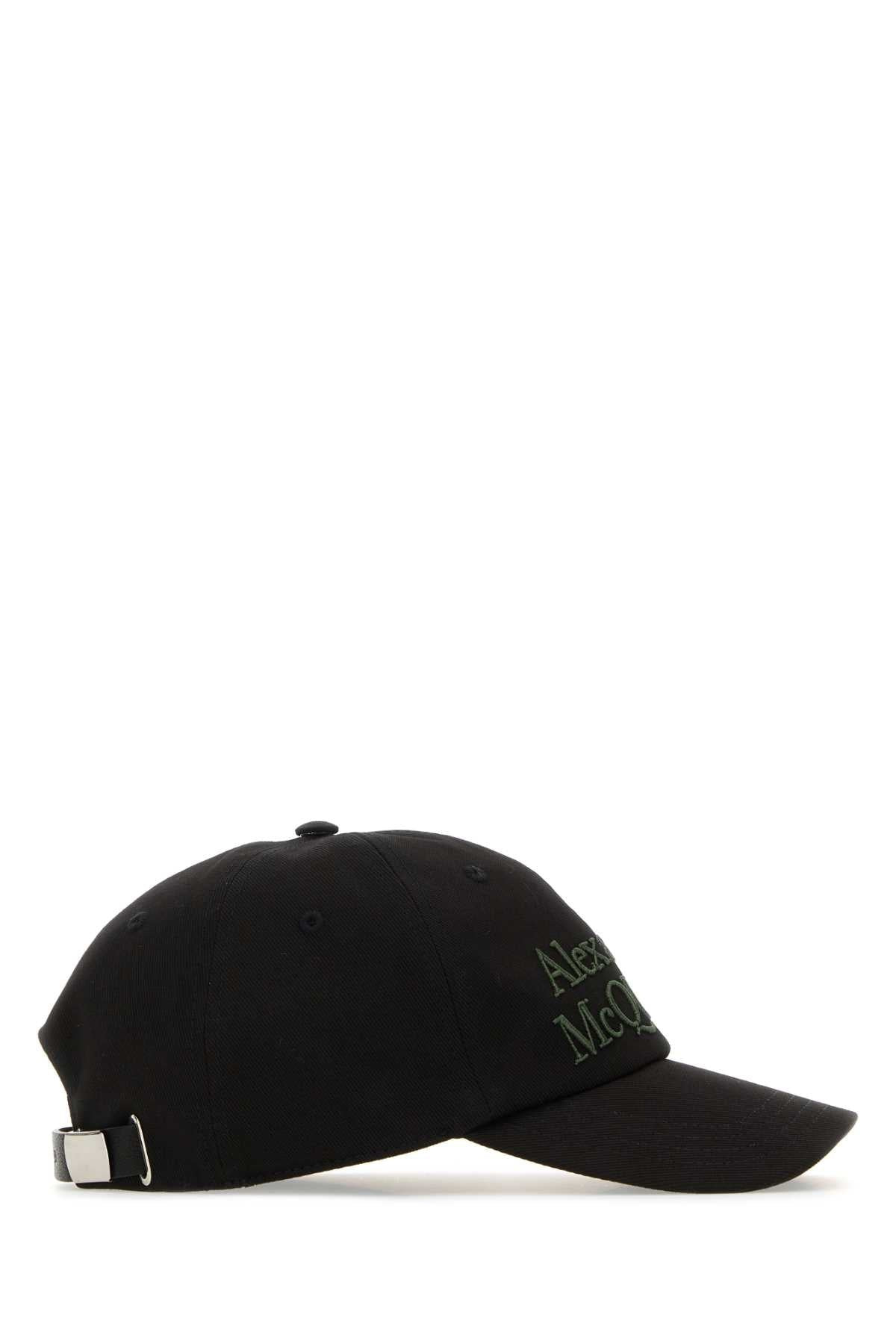 Alexander Mcqueen Men Black Cotton Baseball Cap - 2