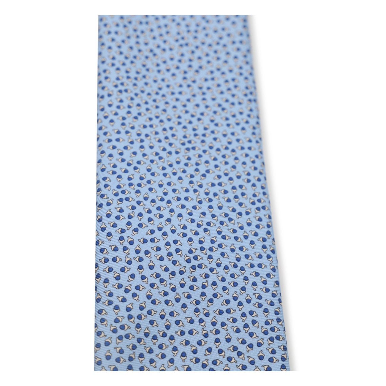 light blue silk tie - 2