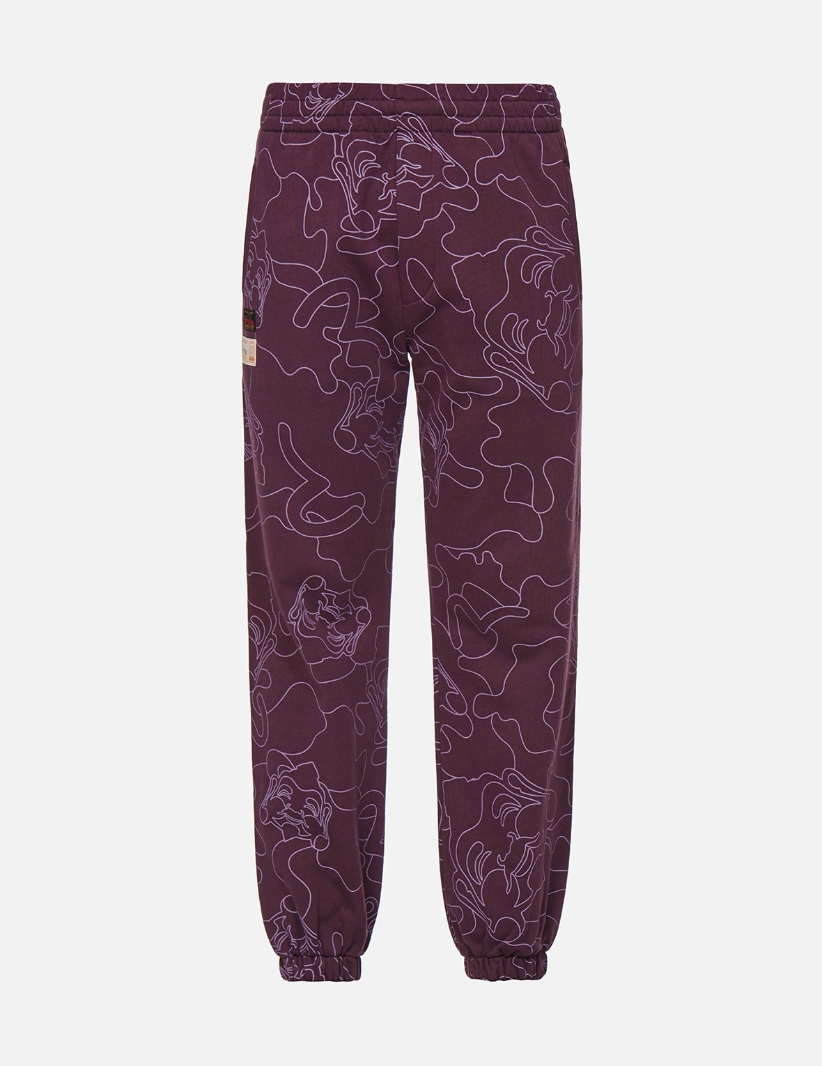 ALLOVER LINEAR CAMOUFLAGE PRINT SWEATPANTS - 1