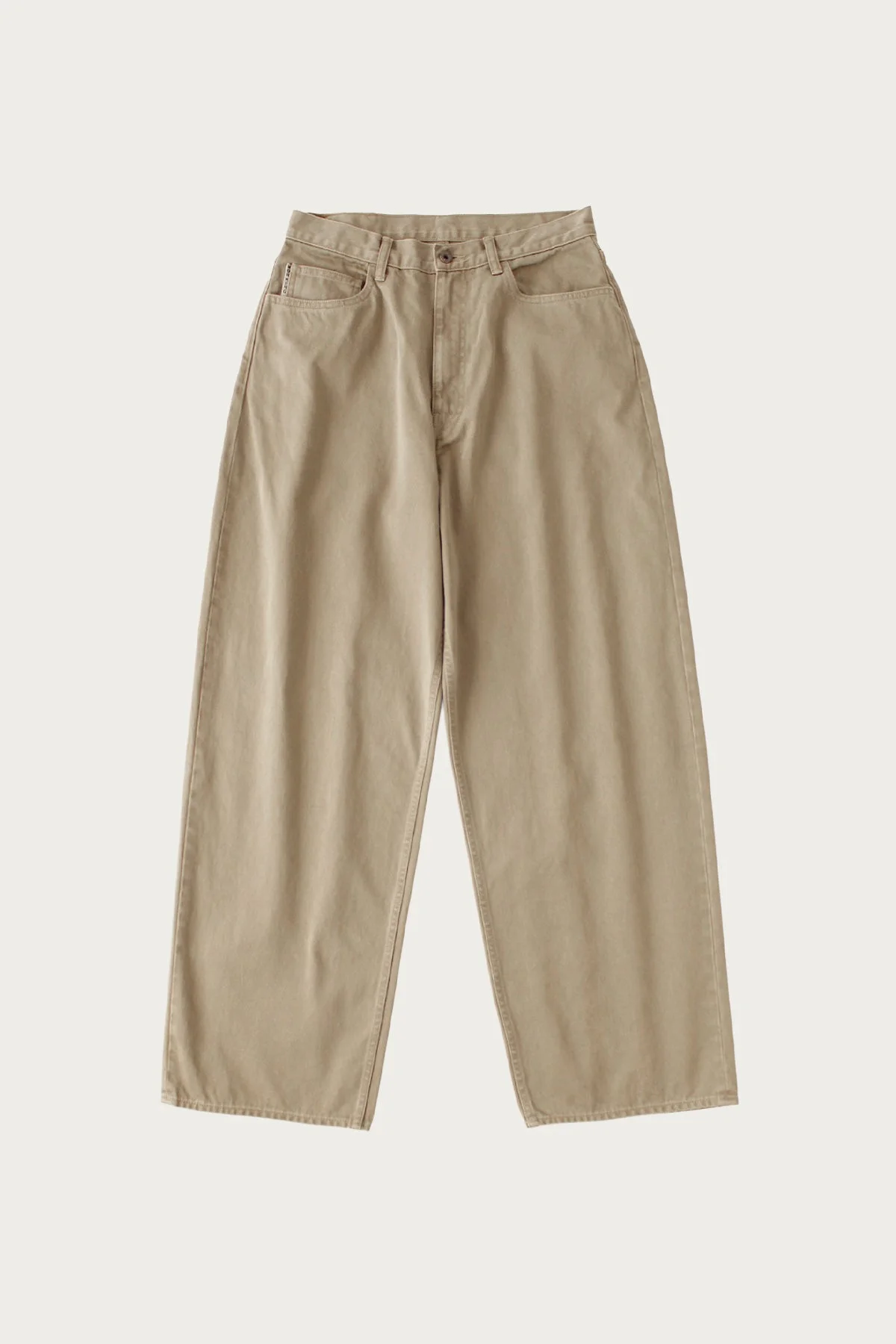 Vintage Satin CLUB Baggy 5P Pants - Moca Beige - 1