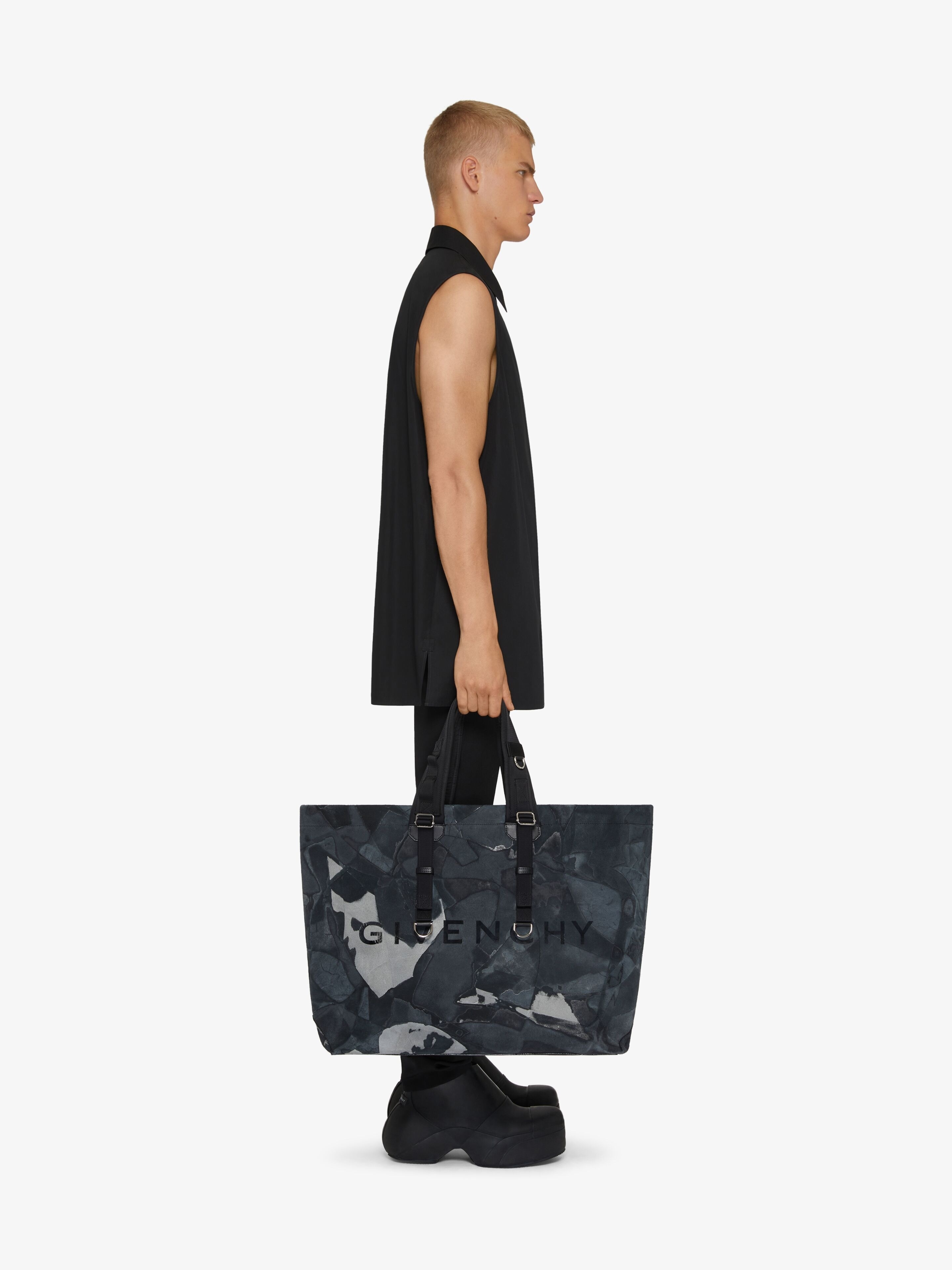 LARGE G-SHOPPER TOTE BAG IN LEATHER - 2