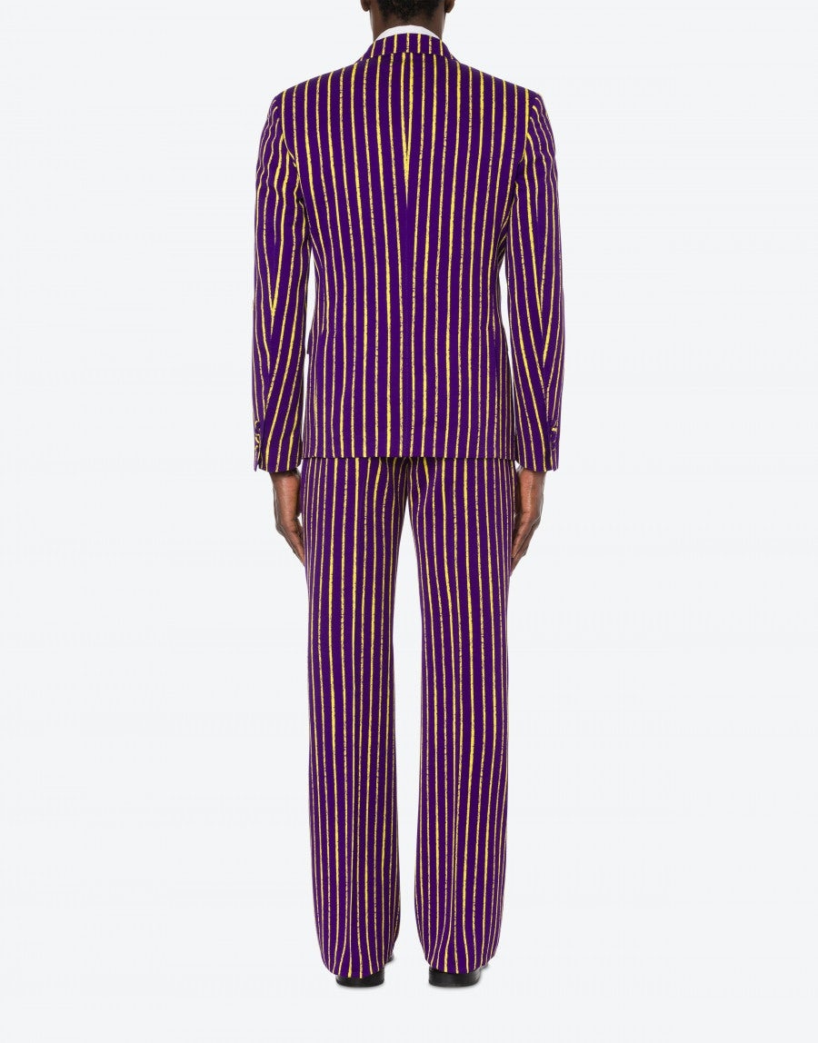 PINSTRIPES PRINT TWILL JACKET - 3