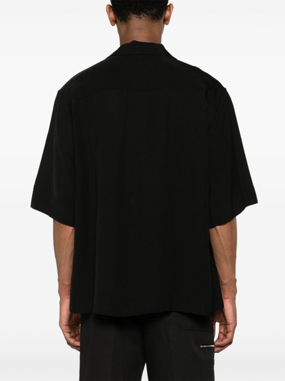 + mushroom-embroidered bowling shirt - 4