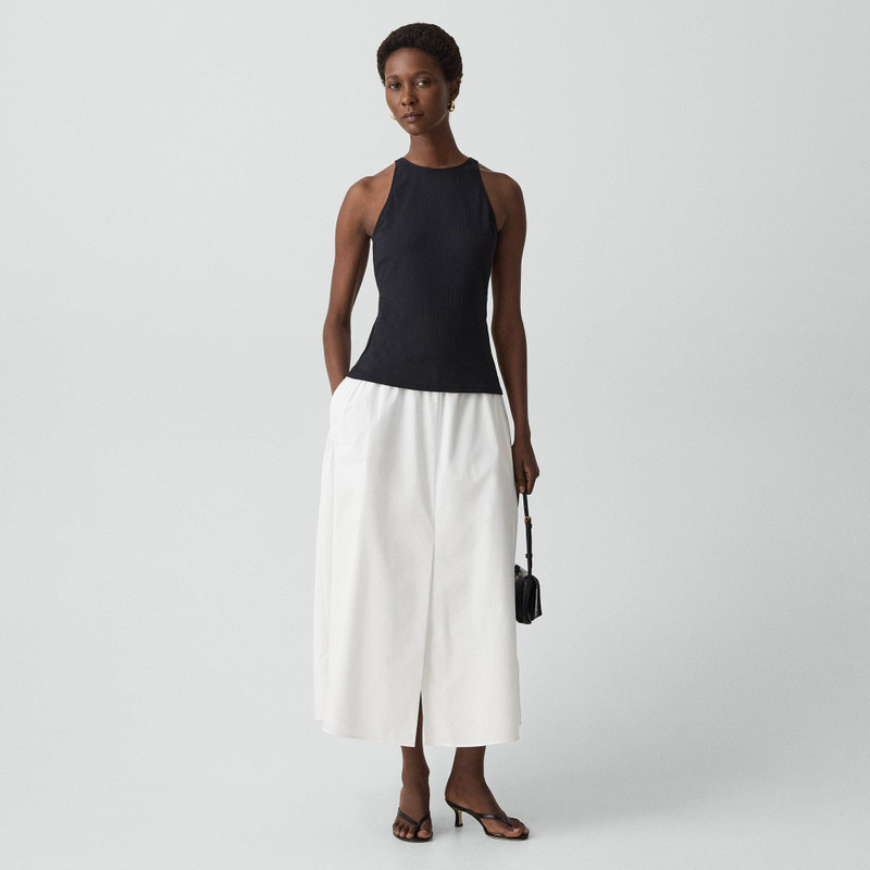 Theory Racerback Tank Top in Stretch Rib outlook